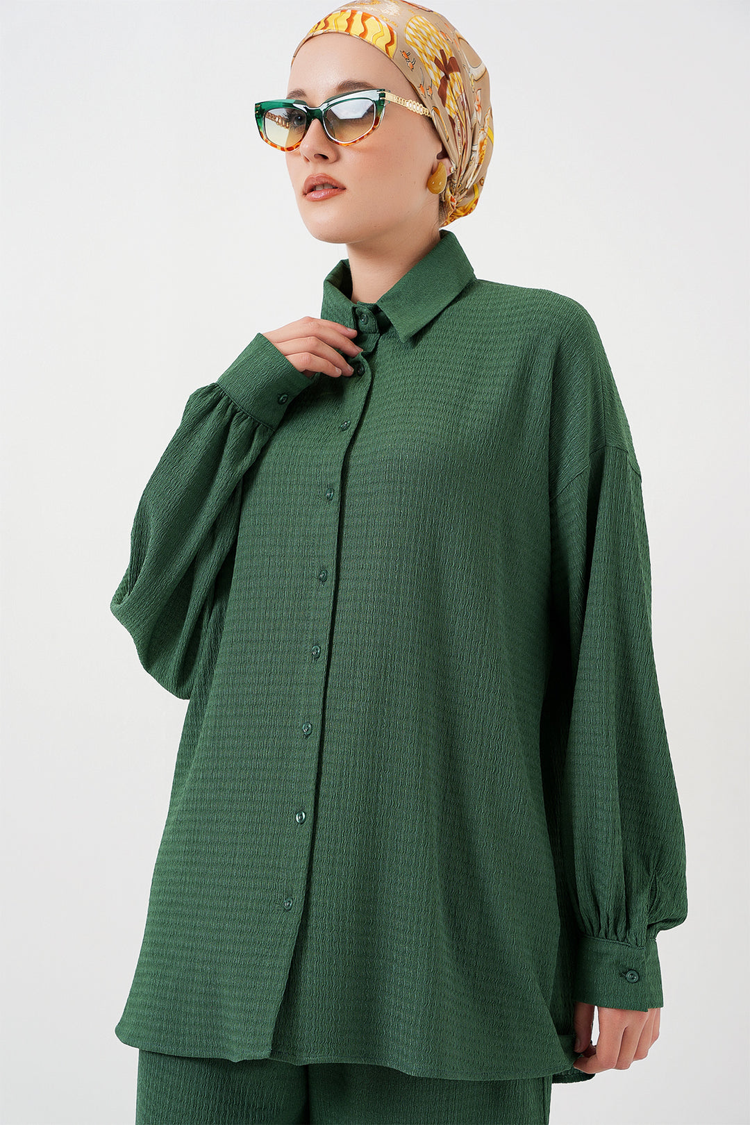 Bigdart Ensemble supérieur et inférieur en tricot pour femmes 6711 - Vert émeraude