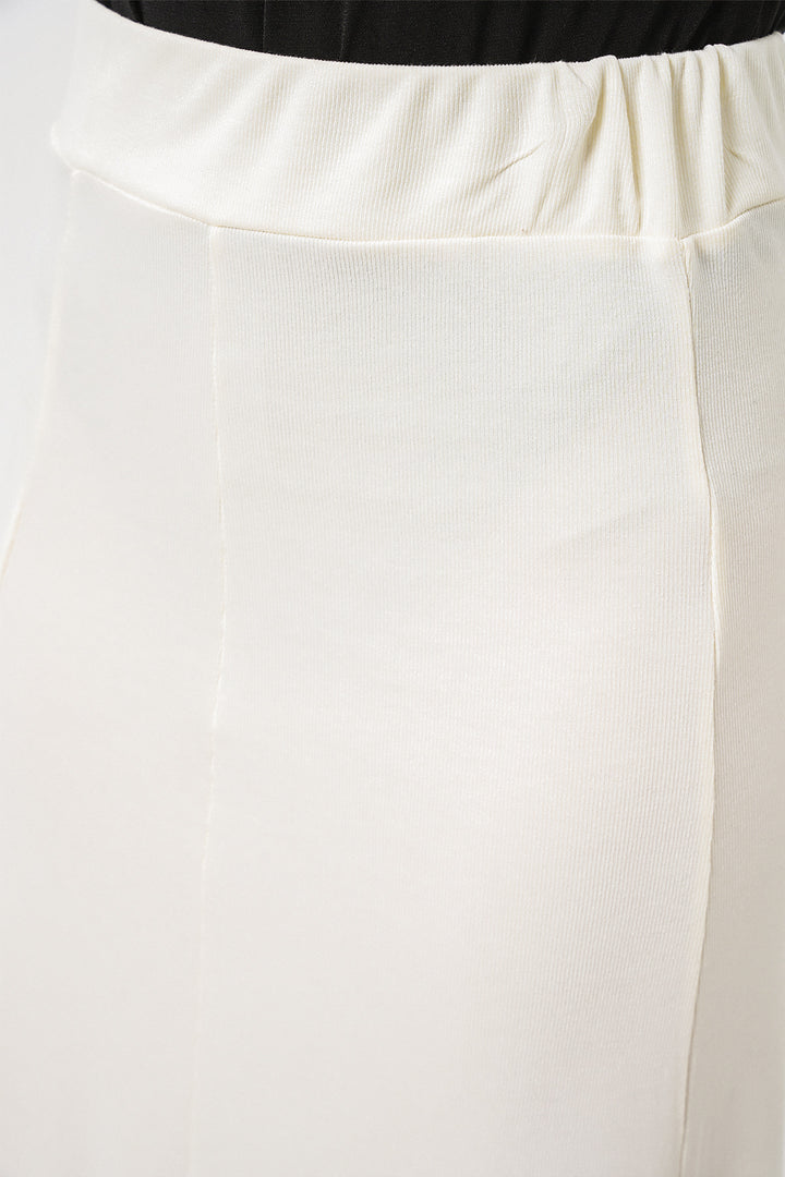 Bigdart Jupe longue en tricot pour femme 8073 - Écru