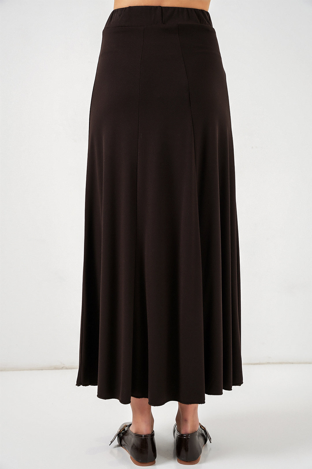 Bigdart Jupe longue en tricot femme 8073 - Marron