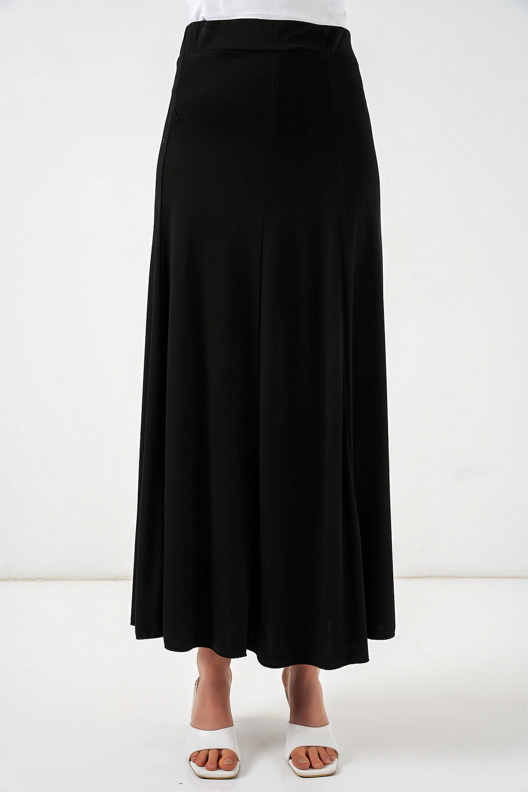 Bigdart Jupe longue en tricot femme 8073 - Noir