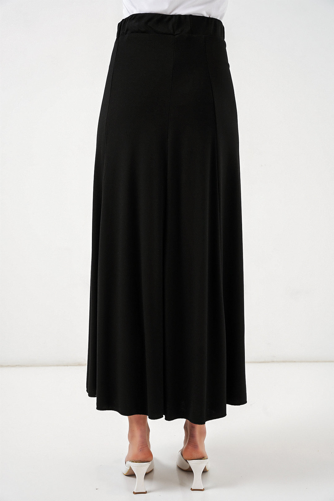 Bigdart Jupe longue en tricot femme 8073 - Noir