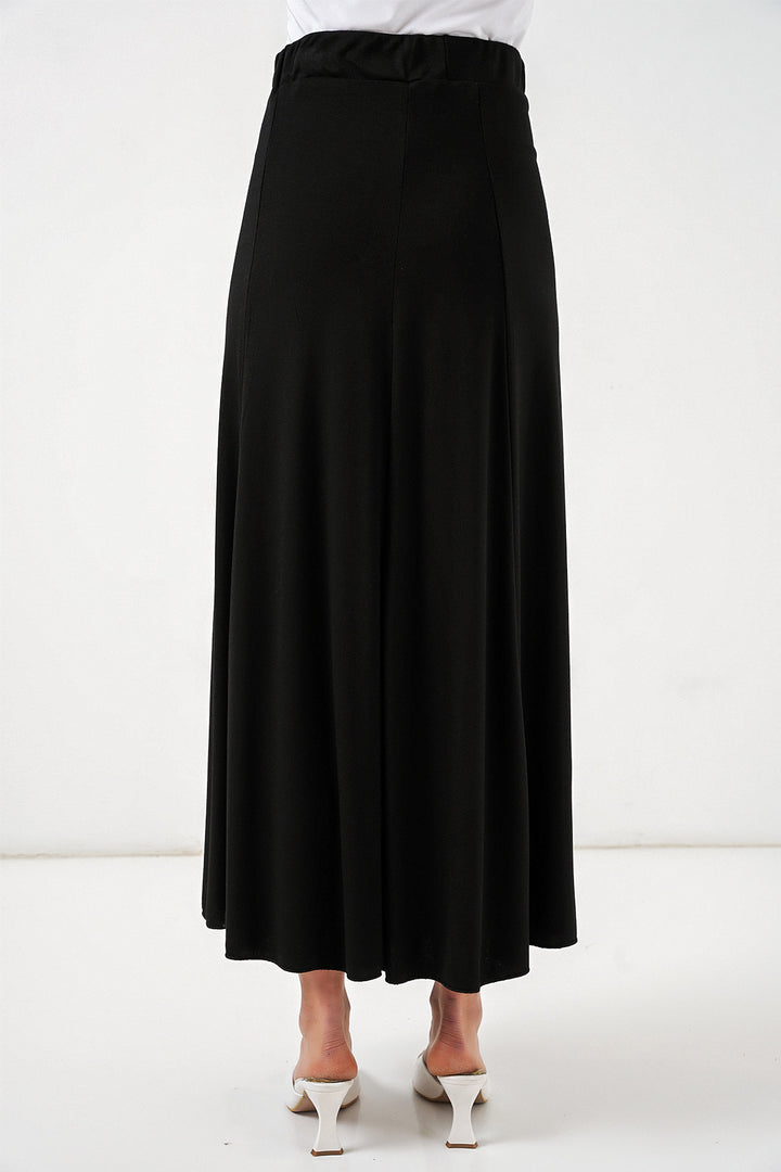 Bigdart Jupe longue en tricot femme 8073 - Noir