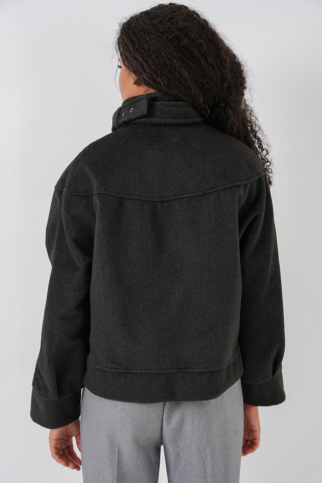 Bigdart Femme Veste Bomber Oversize 0729 - Anthracite