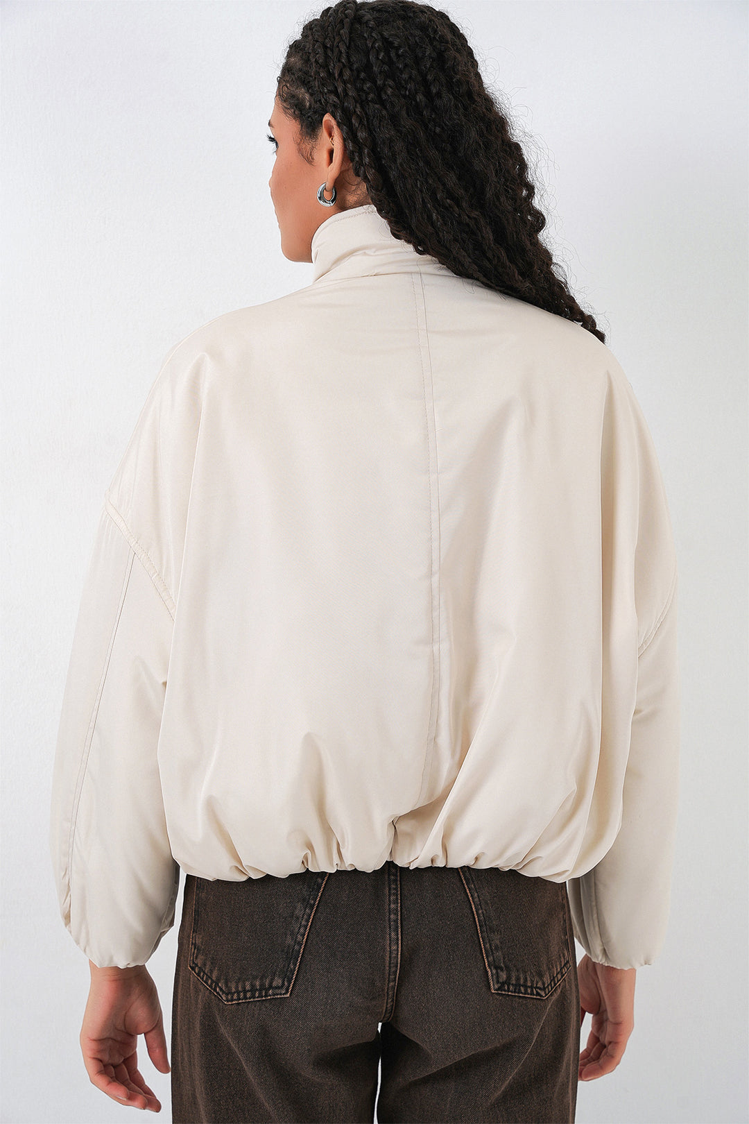 Bigdart Doudoune Oversize Femme 5124 - Écru