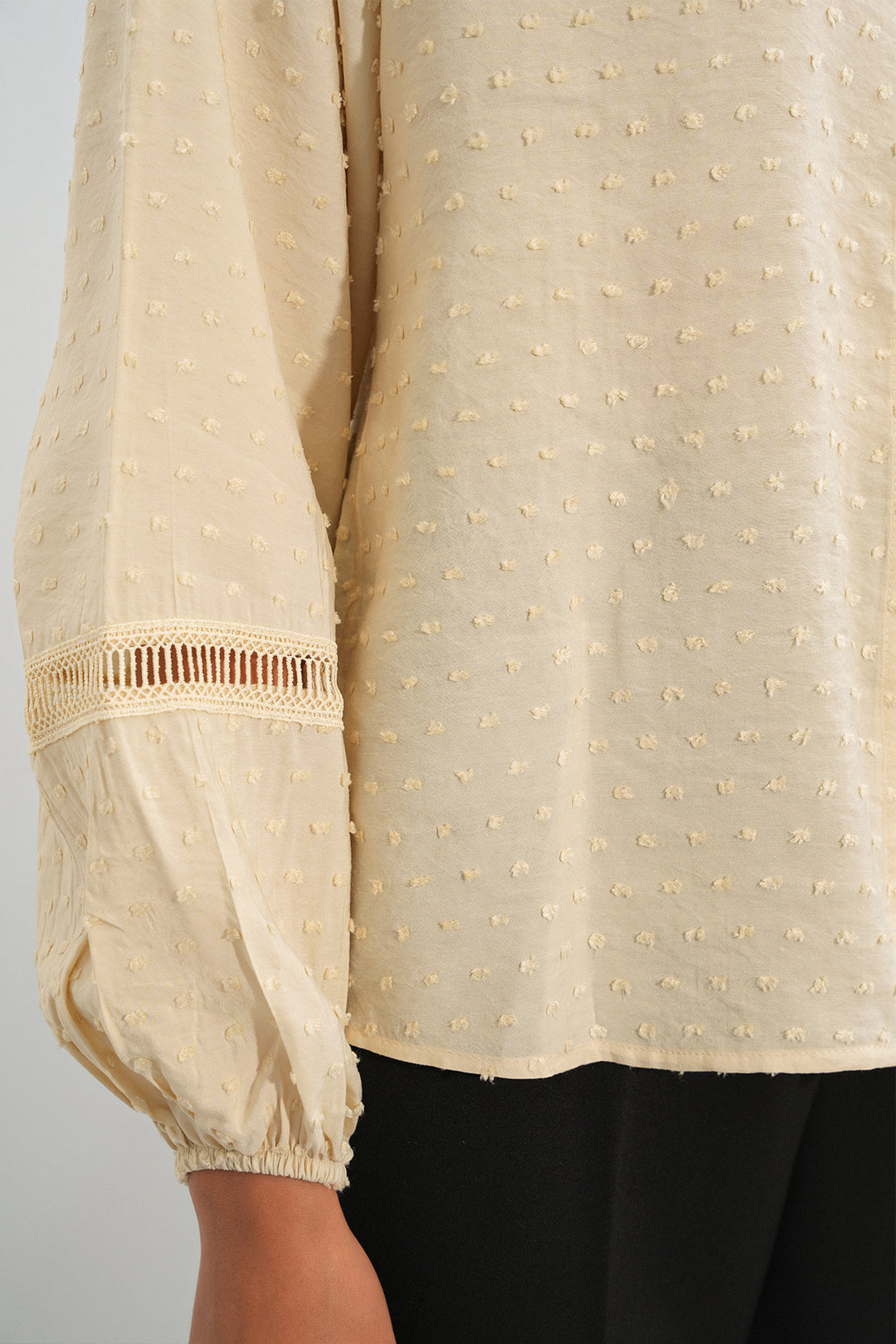 Bigdart Chemise oversize à motifs femme 20379 - Crème