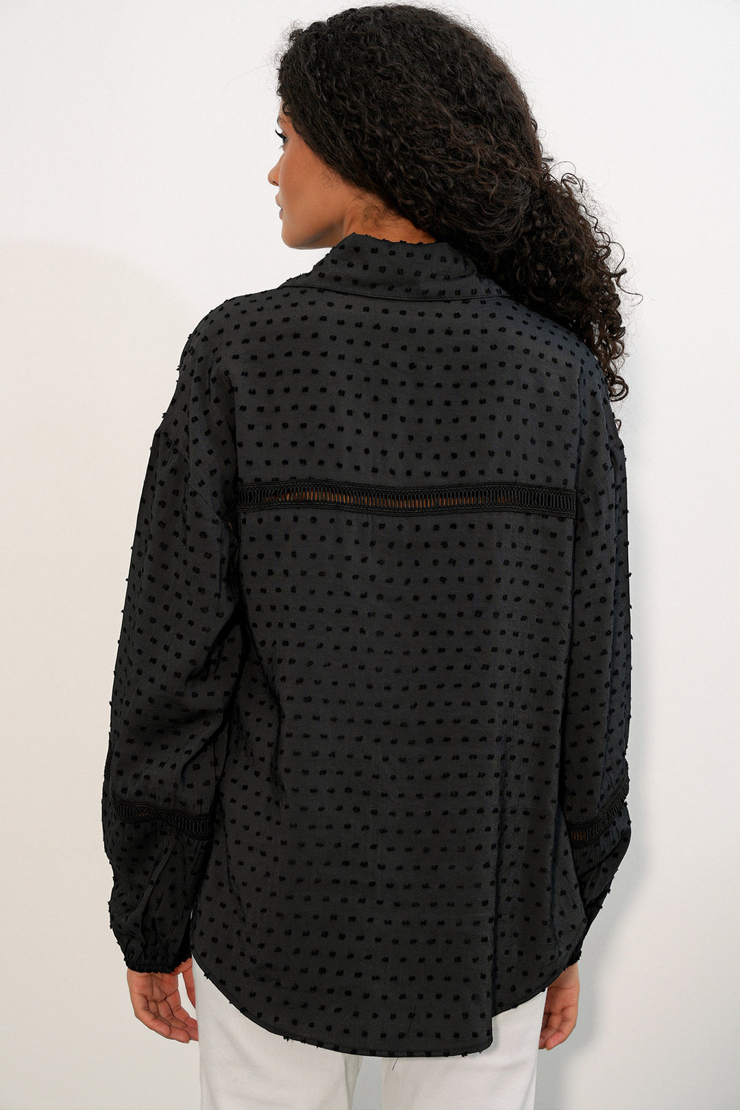 Bigdart Chemise oversize à motifs femme 20379 - Noir