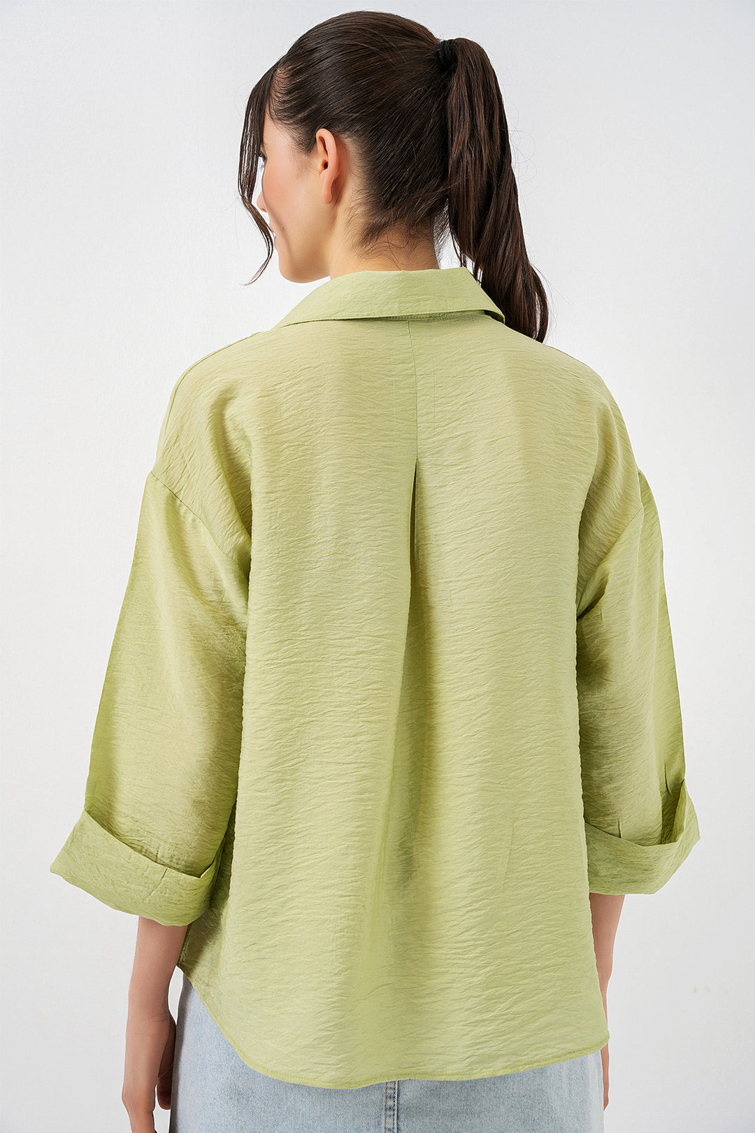 Bigdart Chemise à manches courtes oversize pour femmes 20315 - Çağla