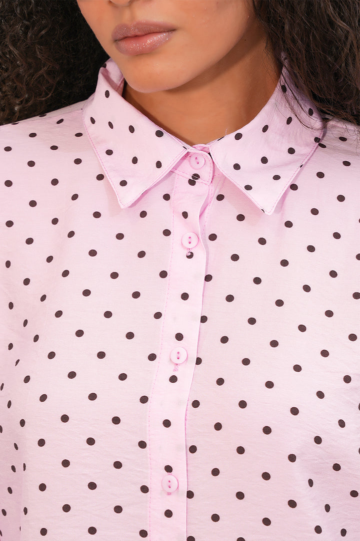 Bigdart Chemise oversize à pois pour femmes 20392 - Rose