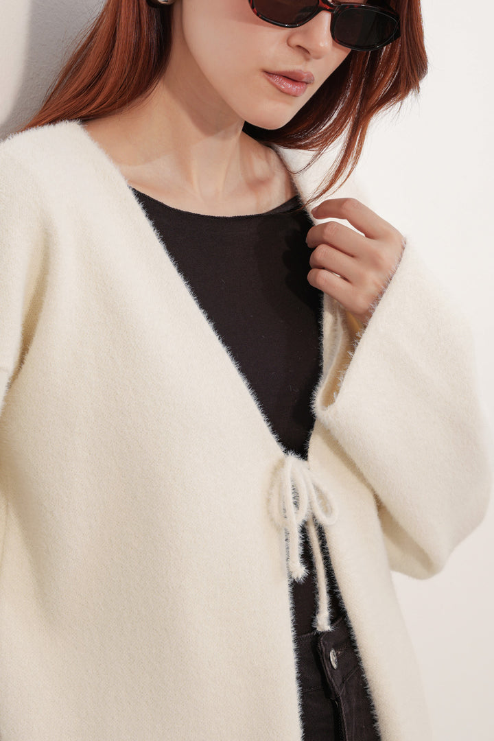 Bigdart Gilet en tricot oversize pour femme 15972 - Crème