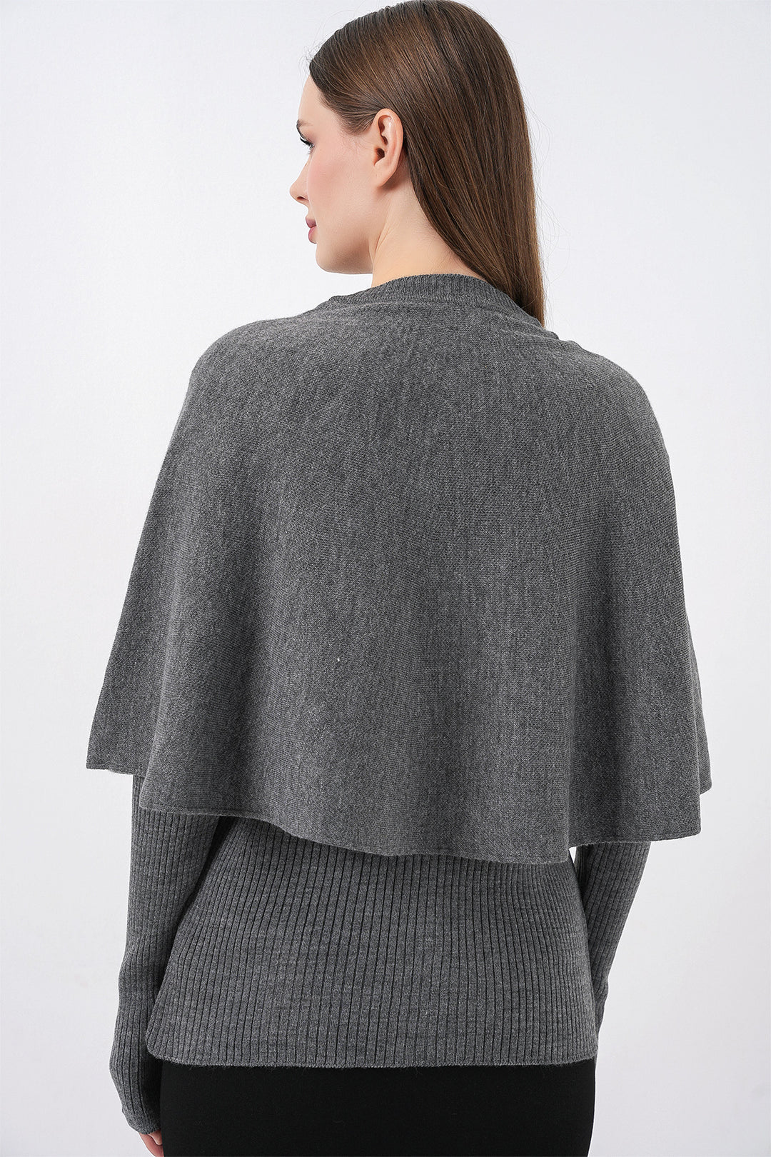 Bigdart Veste en tricot à capuche pour femme 15967 - Anthracite