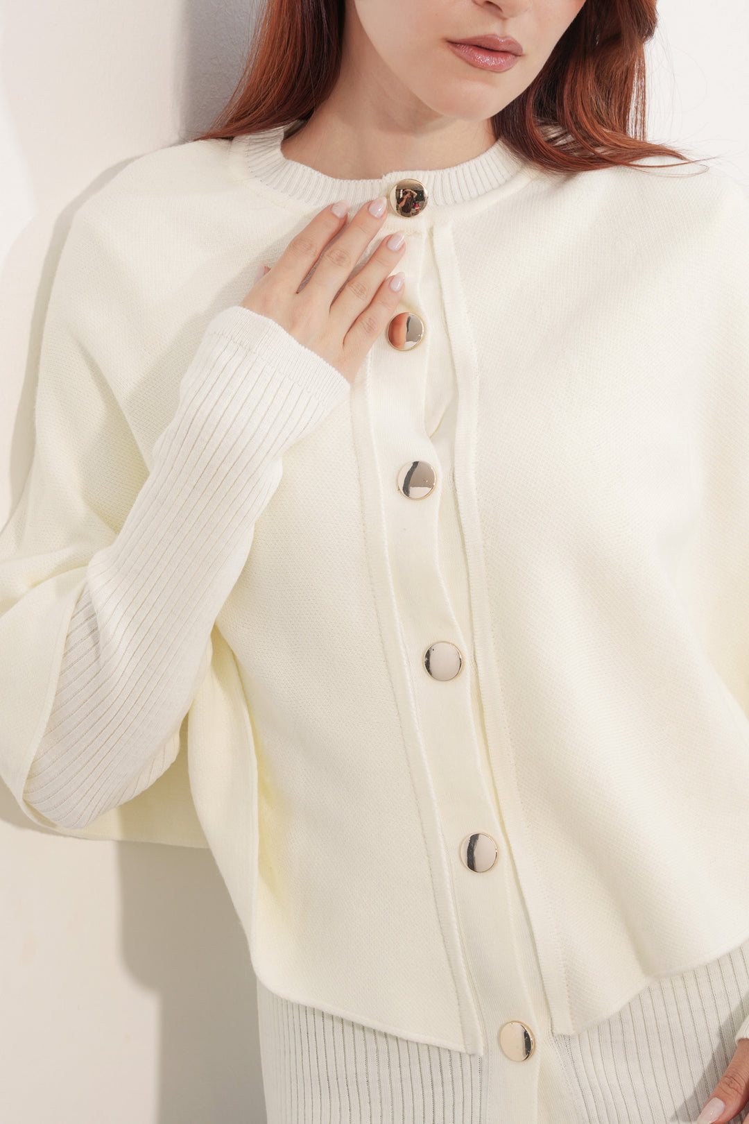 Bigdart Gilet en tricot avec capuche pour femme 15967 - Blanc