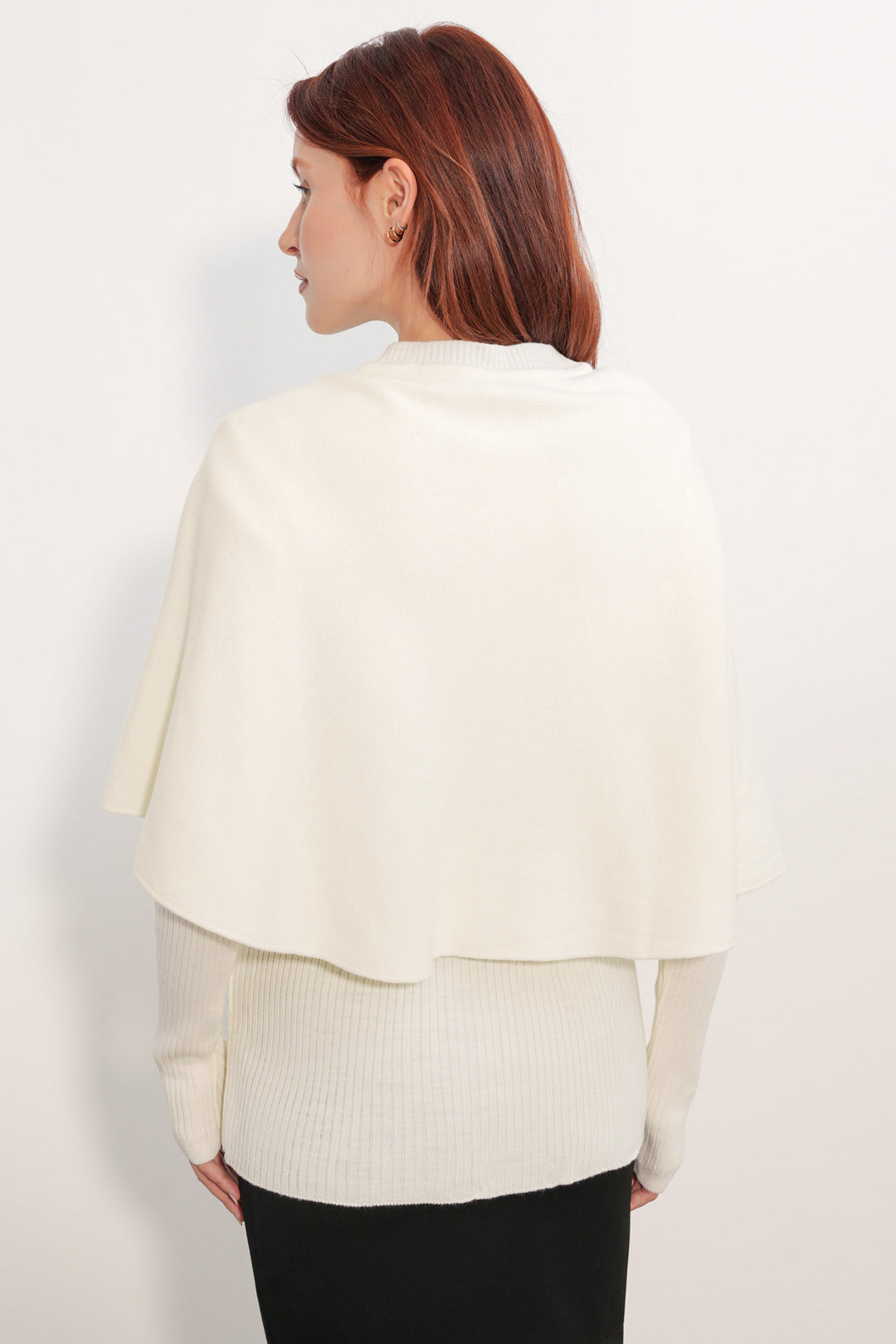 Bigdart Gilet en tricot avec capuche pour femme 15967 - Blanc