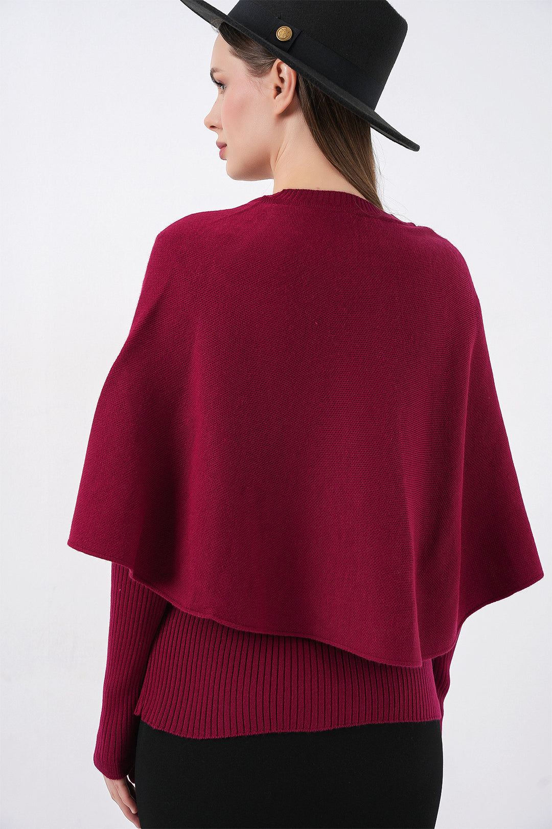 Bigdart Gilet Tricot à Capuche Femme 15967 - Bordeaux