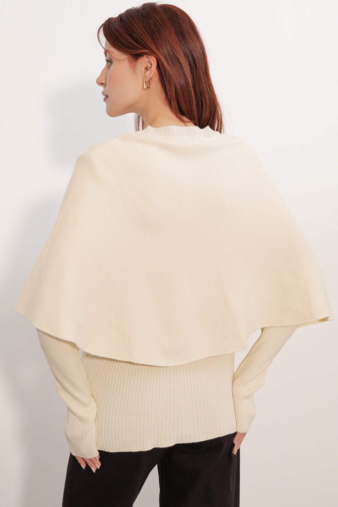 Bigdart Gilet en tricot avec capuche pour femme 15967 - Crème