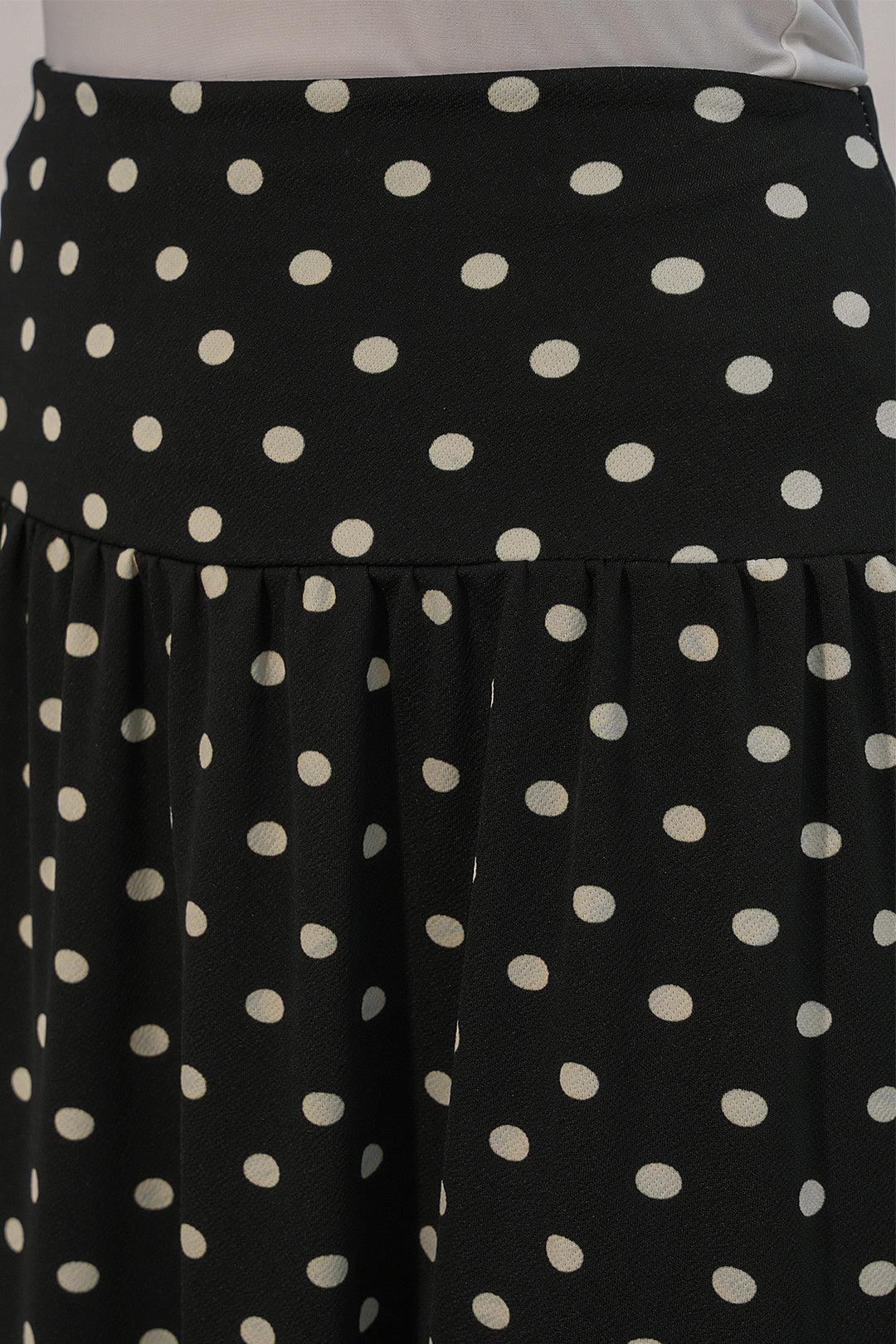 Bigdart Jupe longue à pois pour femme 8084 - Noir