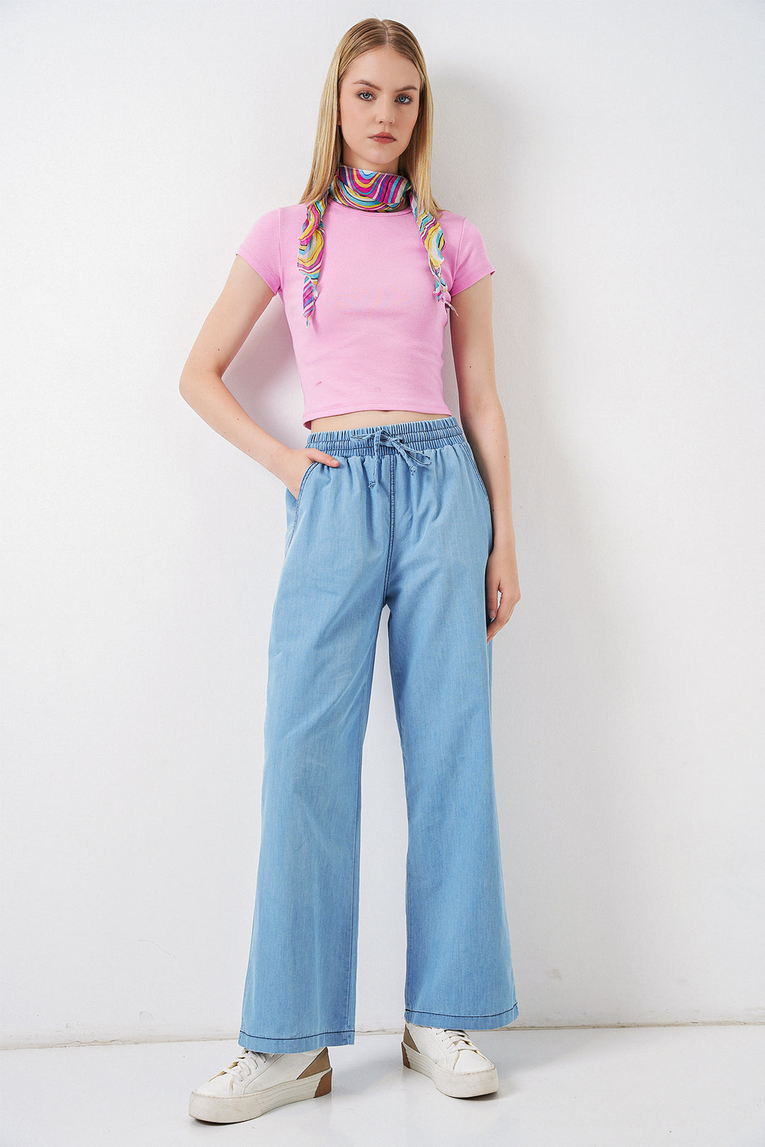 Bigdart Pantalon en jean décontracté pour femme 6707 - açik Bleu