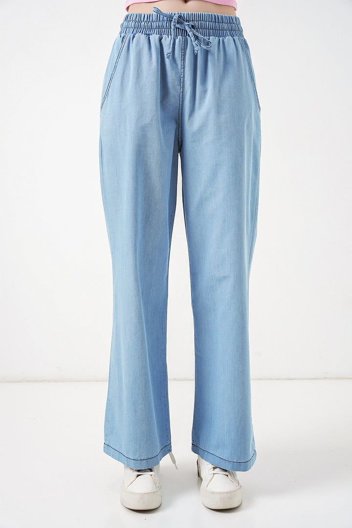 Bigdart Pantalon en jean décontracté pour femme 6707 - açik Bleu