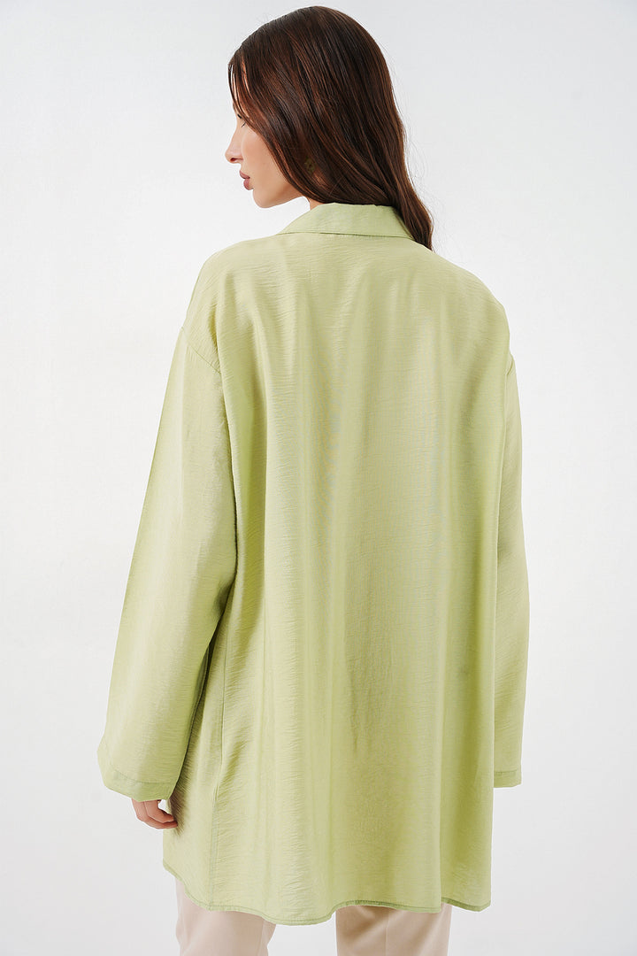Bigdart Kimono ample à lacets femme 5981 - Vert clair