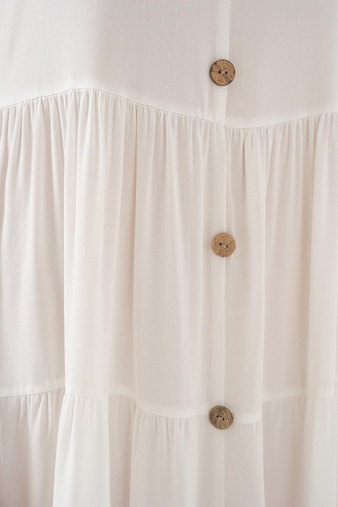 Bigdart Robe courte à boutons sans manches pour femmes 2571 - Blanc