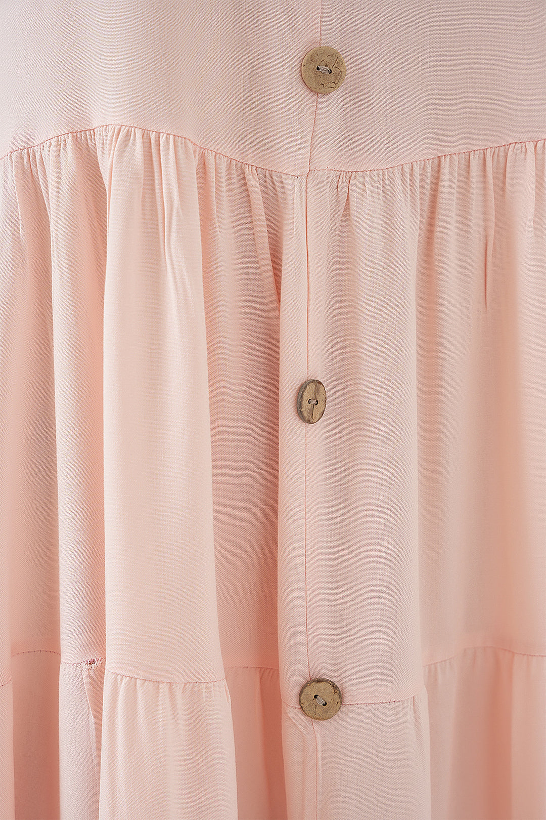 Bigdart Robe courte à boutons sans manches pour femmes 2571 - Poudre