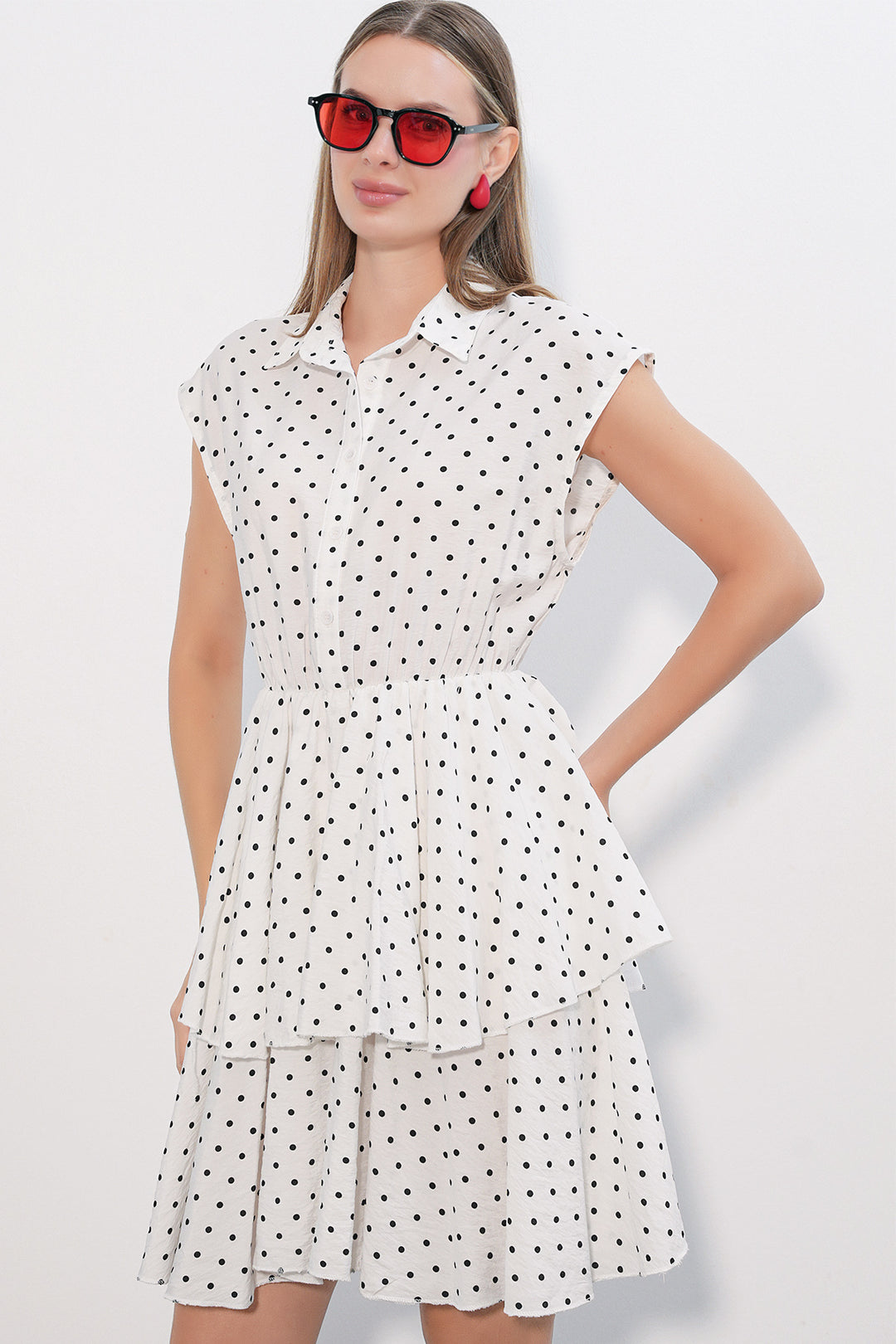 Bigdart Robe sans manches pour femme 2622 - a.Blanc