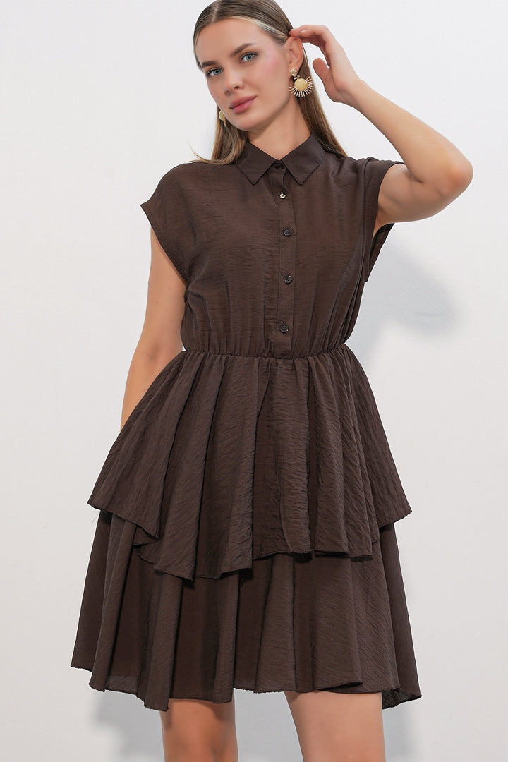 Bigdart Robe sans manches pour femme 2622 - Marron
