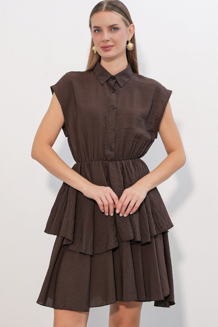 Bigdart Robe sans manches pour femme 2622 - Marron
