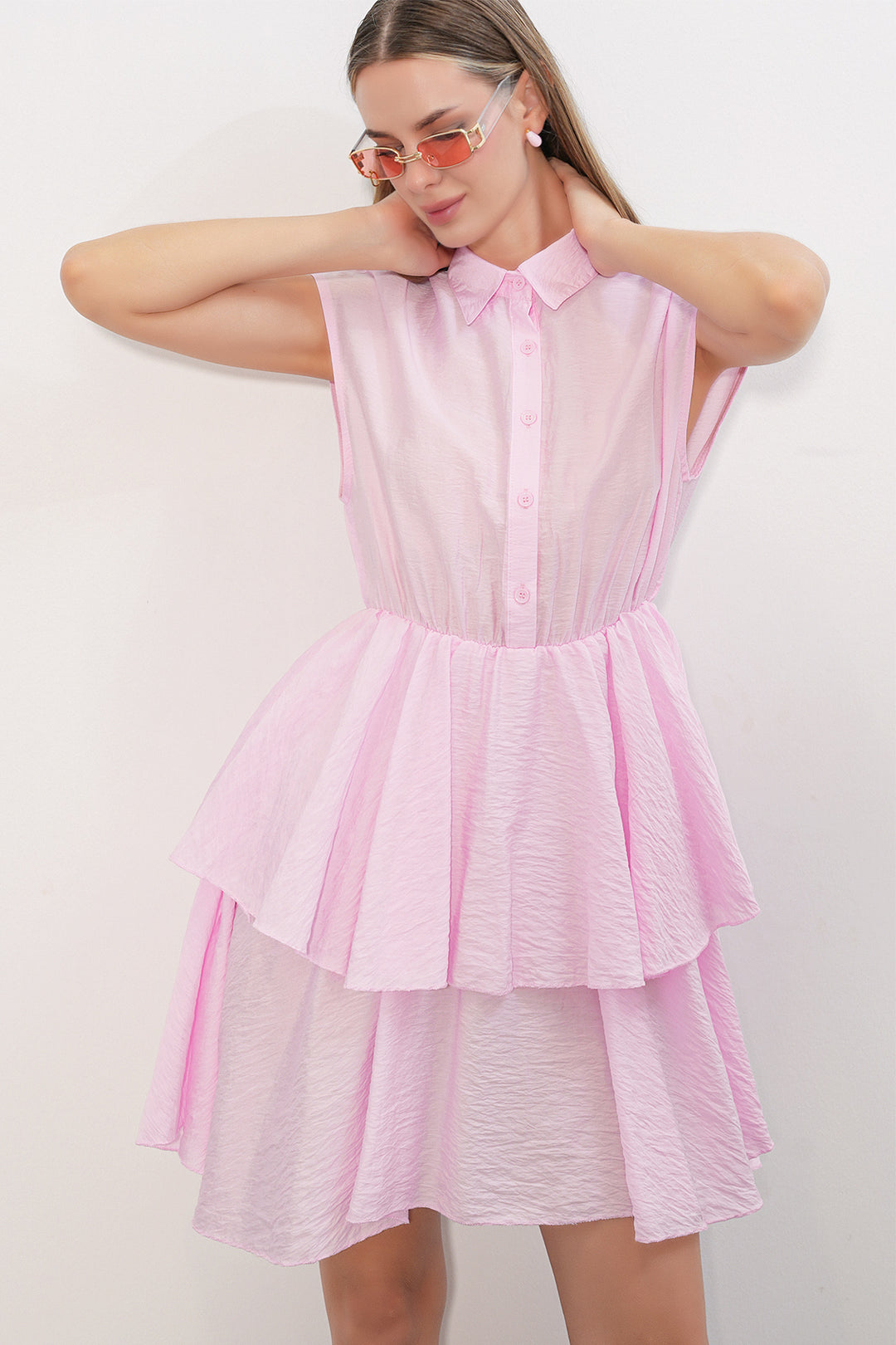 Bigdart Robe sans manches pour femme 2622 - Rose