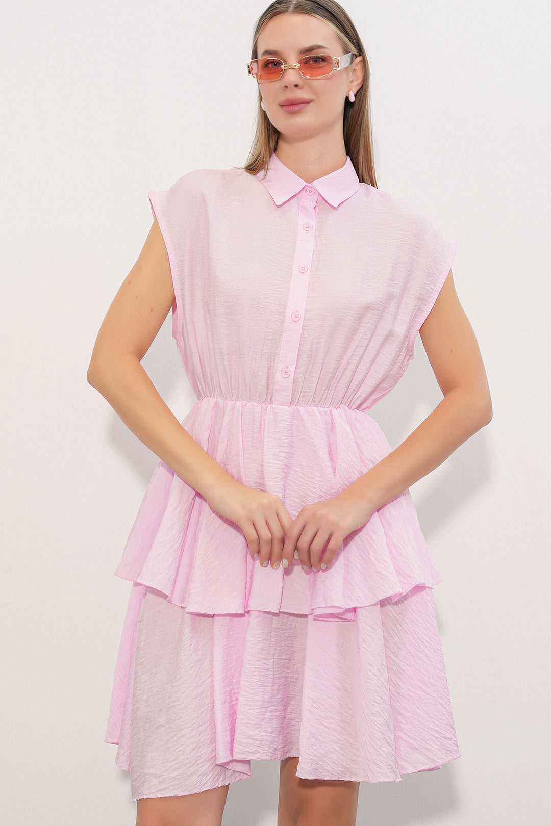 Bigdart Robe sans manches pour femme 2622 - Rose