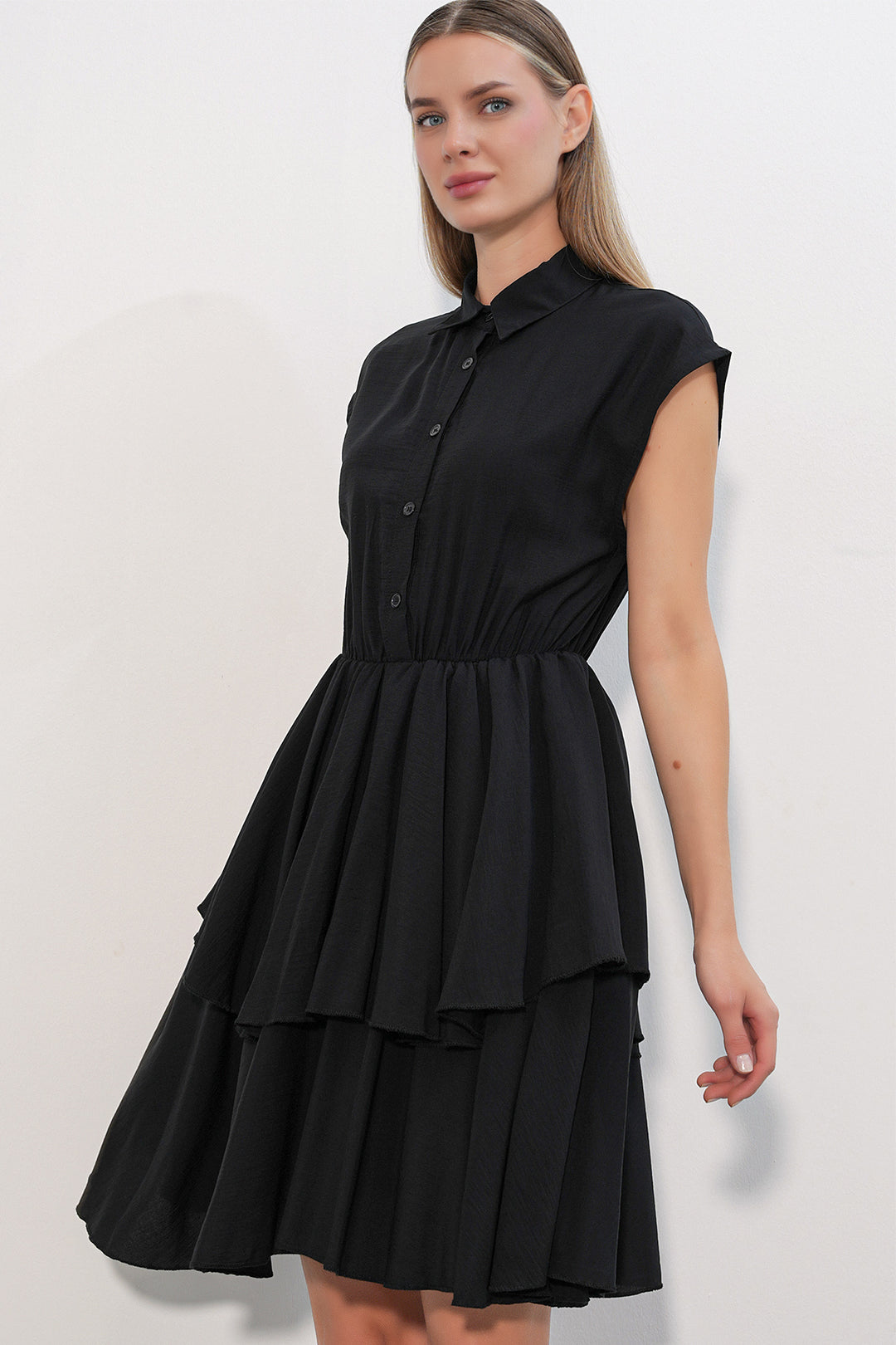 Bigdart Robe sans manches pour femme 2622 - Noir
