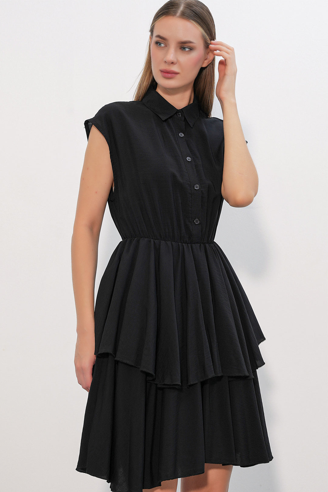 Bigdart Robe sans manches pour femme 2622 - Noir