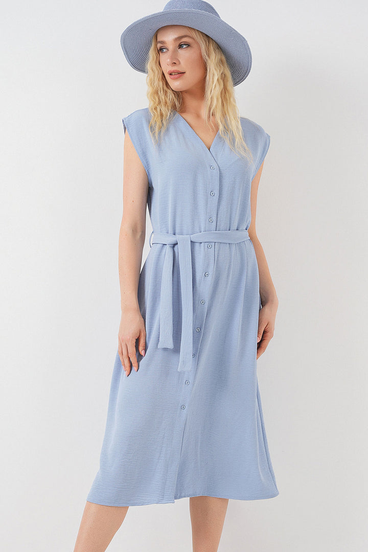 Bigdart Robe Ayrobin Femme Sans Manches 2568 - Bleu