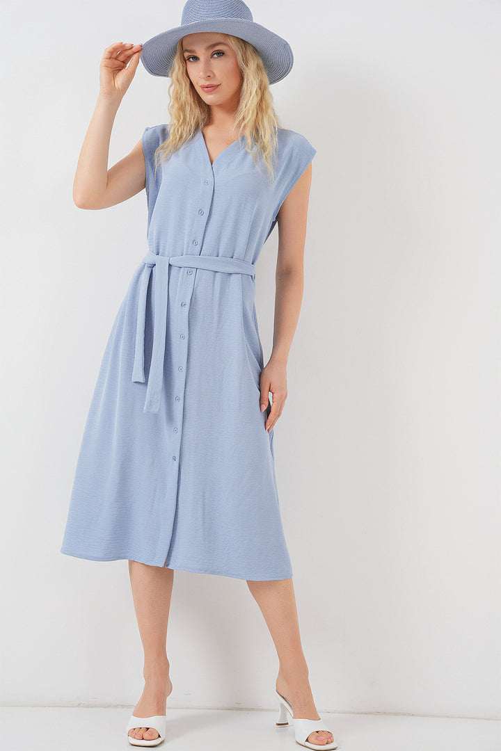 Bigdart Robe Ayrobin Femme Sans Manches 2568 - Bleu