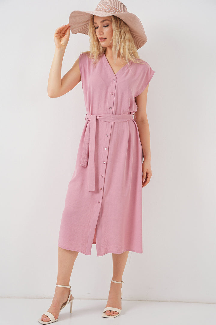 Bigdart Robe Ayrobin Femme Sans Manches 2568 - Poudre