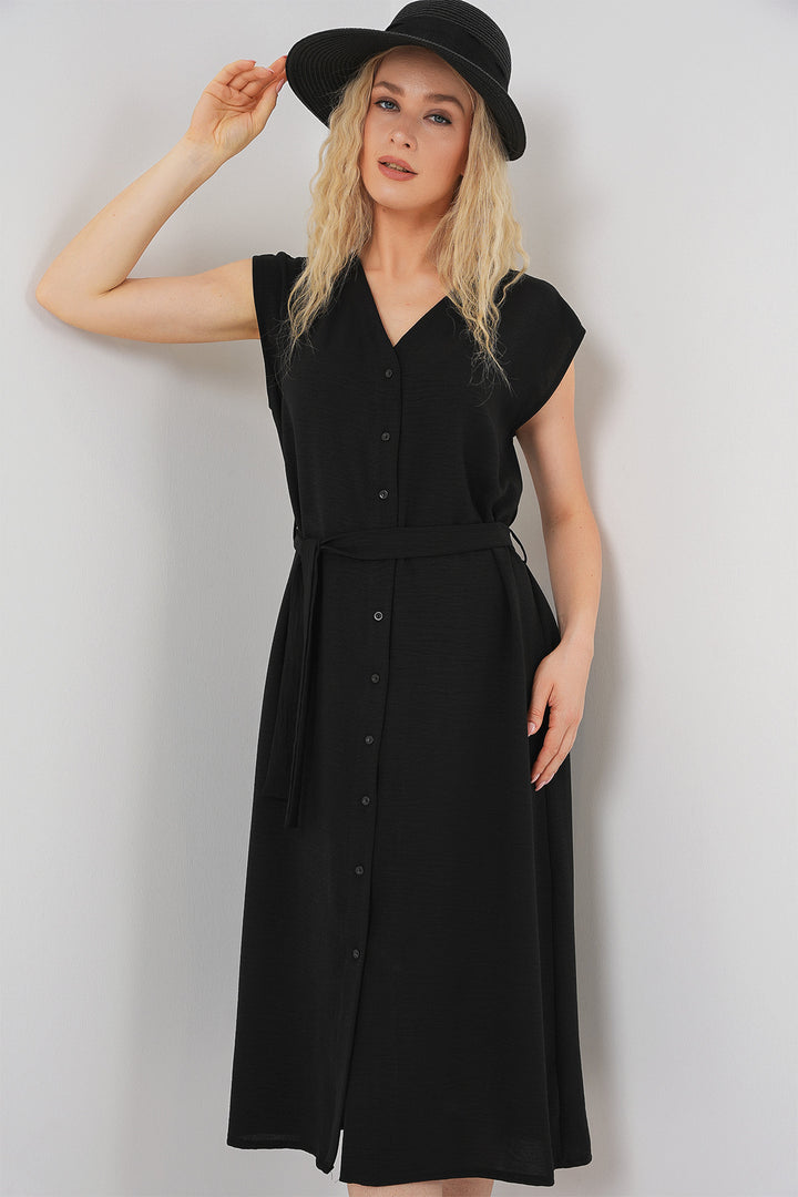 Bigdart Robe Aérobin à Ceinture Sans Manches Femme 2568 - Noir