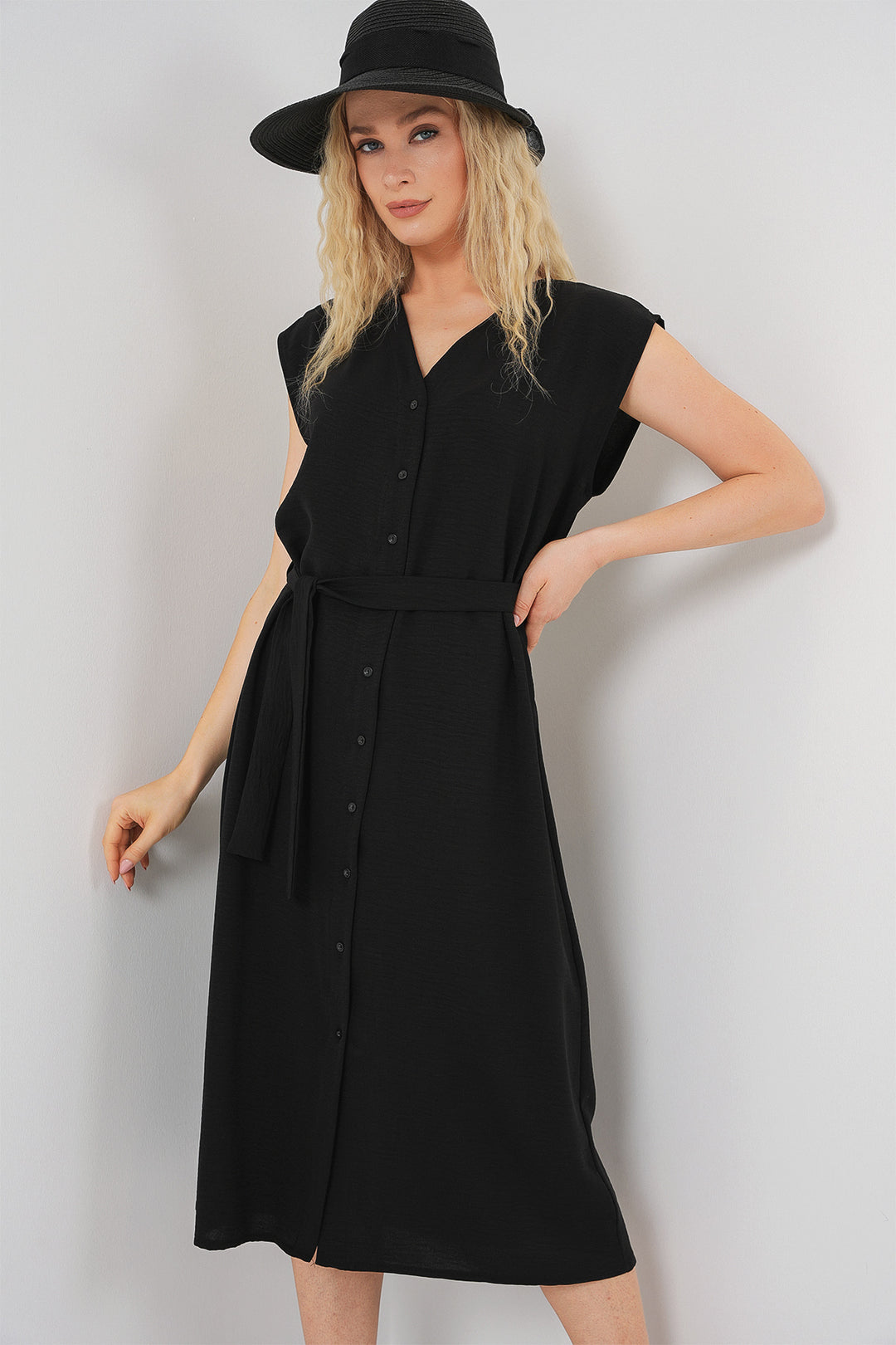 Bigdart Robe Aérobin à Ceinture Sans Manches Femme 2568 - Noir