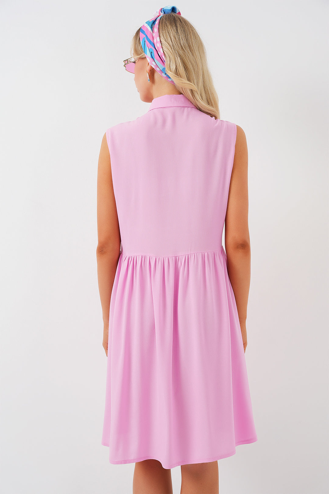 Bigdart Robe midi sans manches pour femme 2563 - Rose
