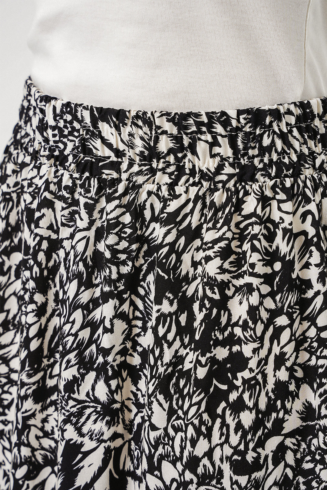 Bigdart Jupe longue en viscose à motifs noir et blanc pour femme 1898