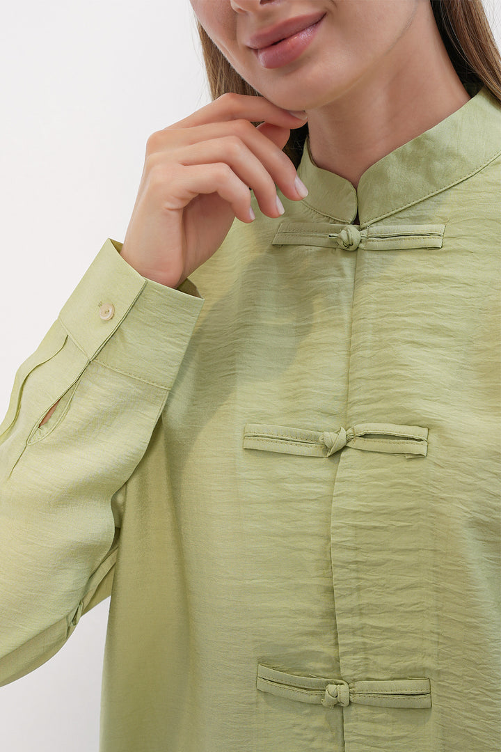 Bigdart Chemise à lacets design femme 20405 - e.Vert