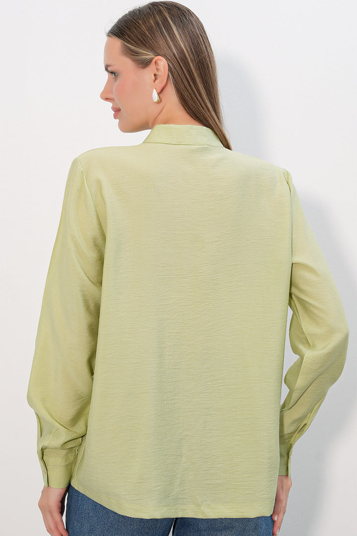 Bigdart Chemise à lacets design femme 20405 - e.Vert