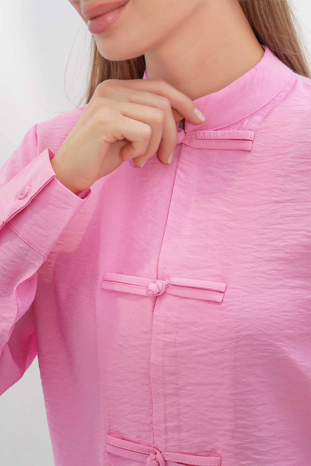 Bigdart Chemise à lacets design femme 20405 - Rose