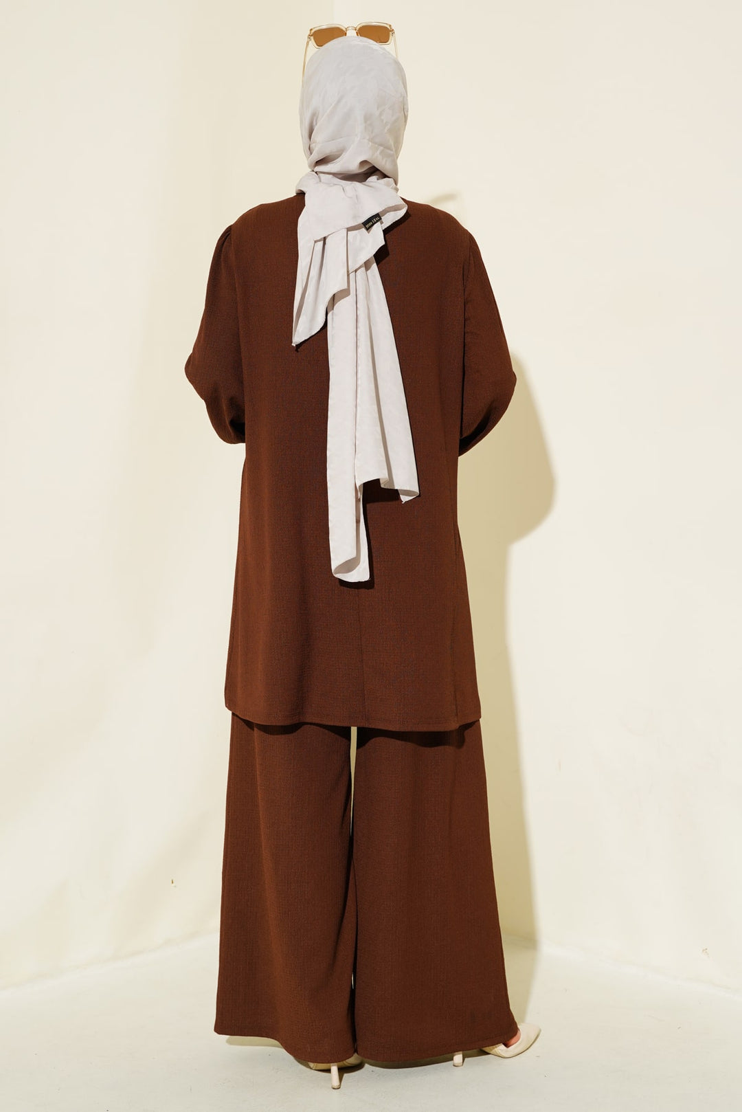 Bigdart Ensemble tunique et pantalon en brun pour femme 6663 - Marron
