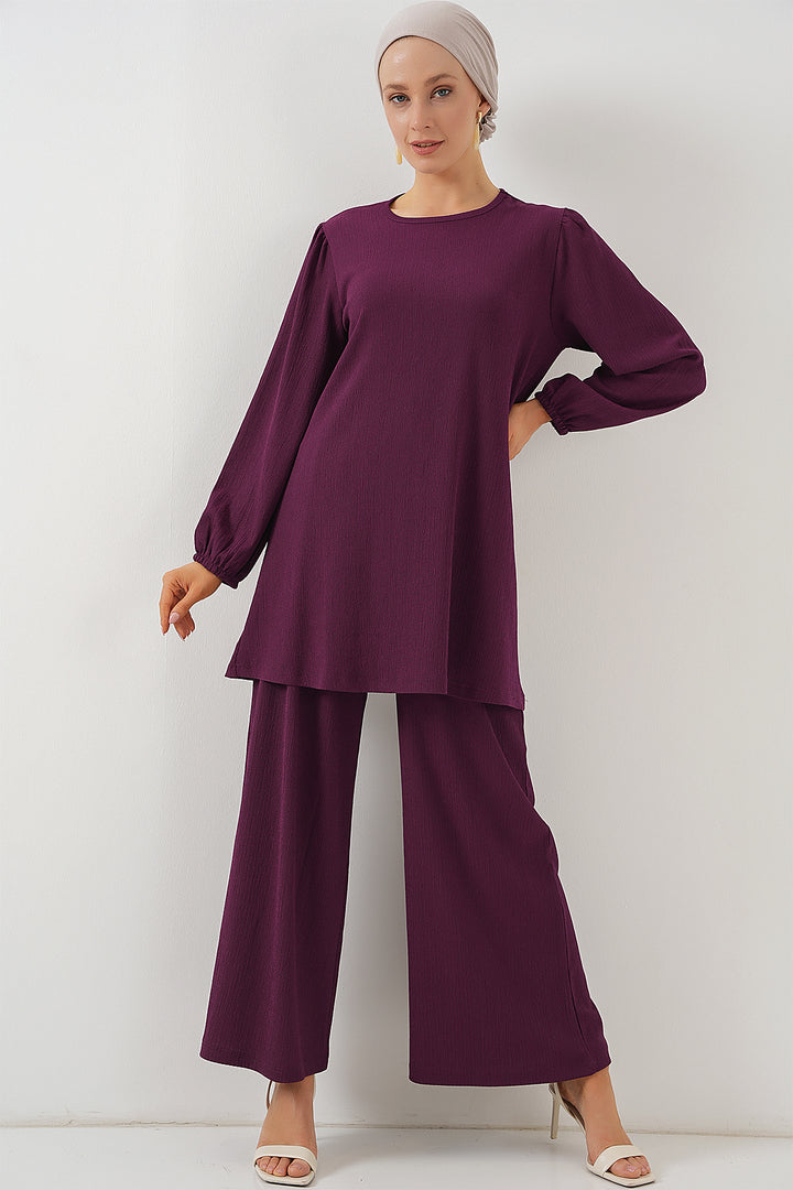 Bigdart Ensemble haut et bas en tunique pour femme 6663 - Violet