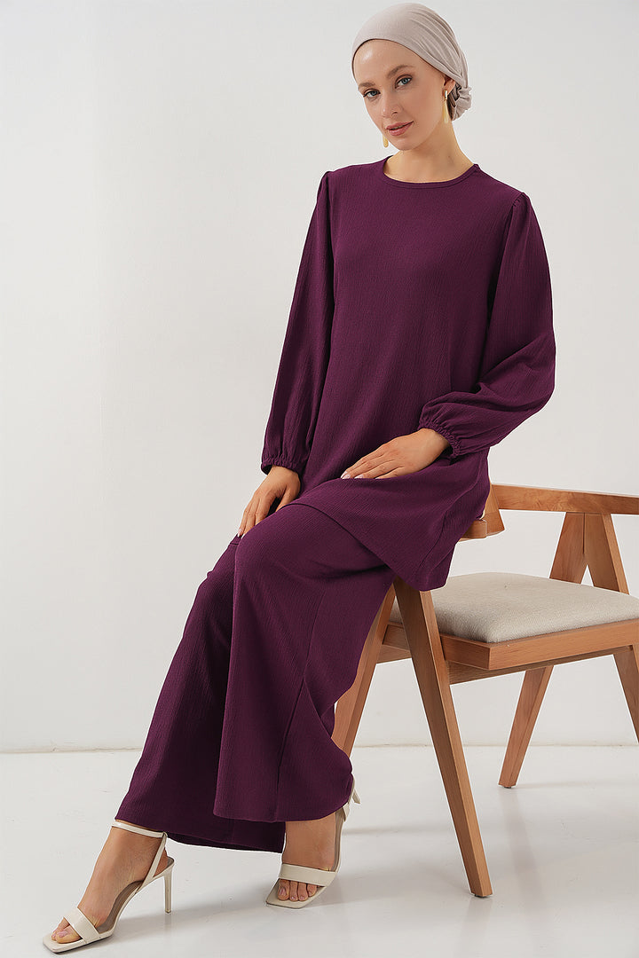 Bigdart Ensemble haut et bas en tunique pour femme 6663 - Violet