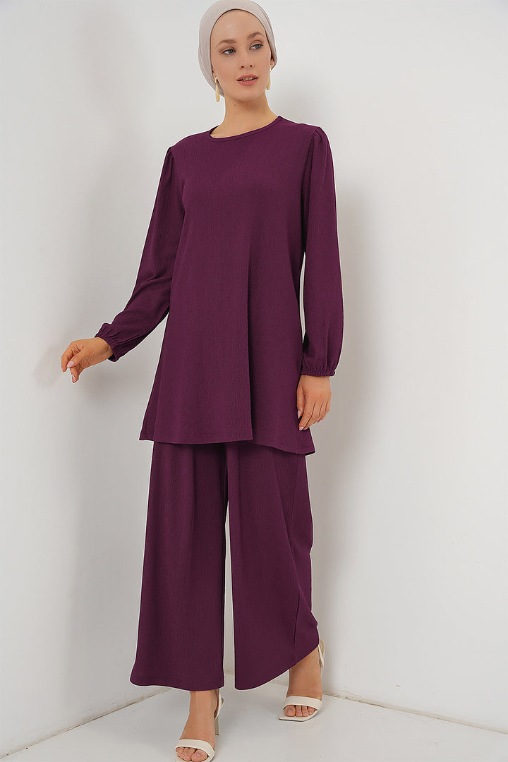 Bigdart Ensemble haut et bas en tunique pour femme 6663 - Violet