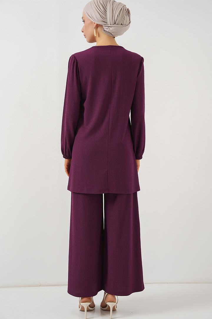 Bigdart Ensemble haut et bas en tunique pour femme 6663 - Violet