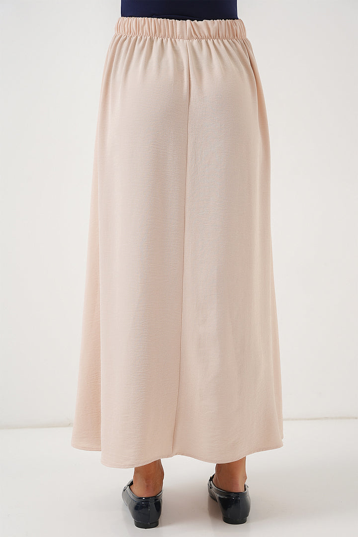 Bigdart Jupe longue en ayrobin pour femmes 8050 - Beige
