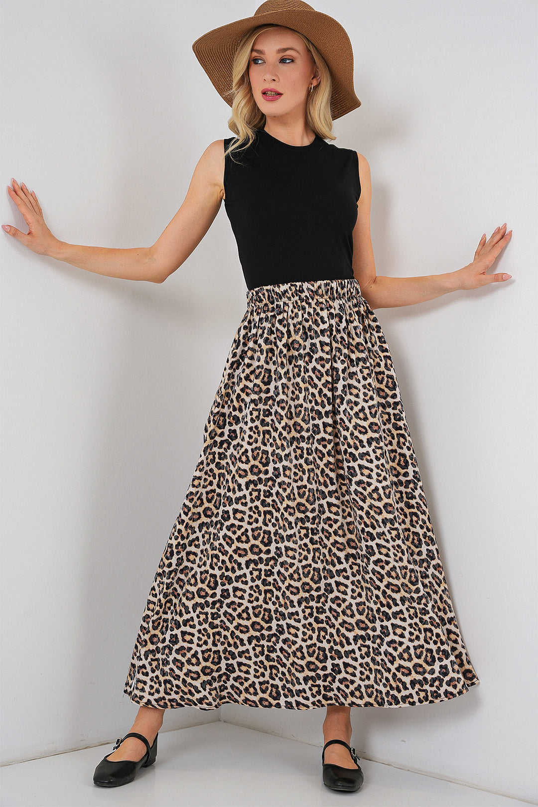 Bigdart Jupe longue en ayrobin pour femmes 8050 - Marron chocolat