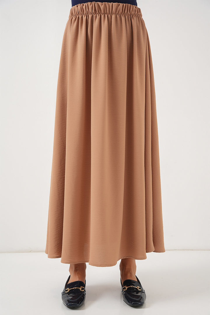 Bigdart Jupe longue en ayrobin pour femmes 8050 - Camel