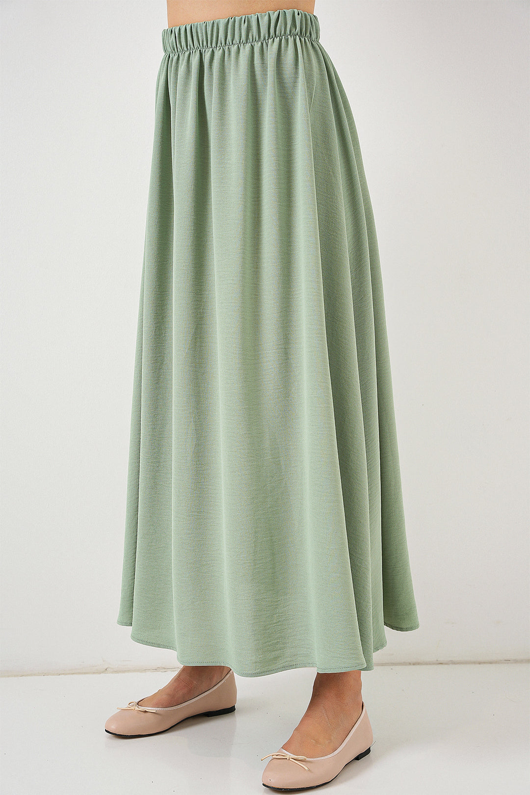 Bigdart Jupe longue en ayrobin pour femmes 8050 - Vert d'eau